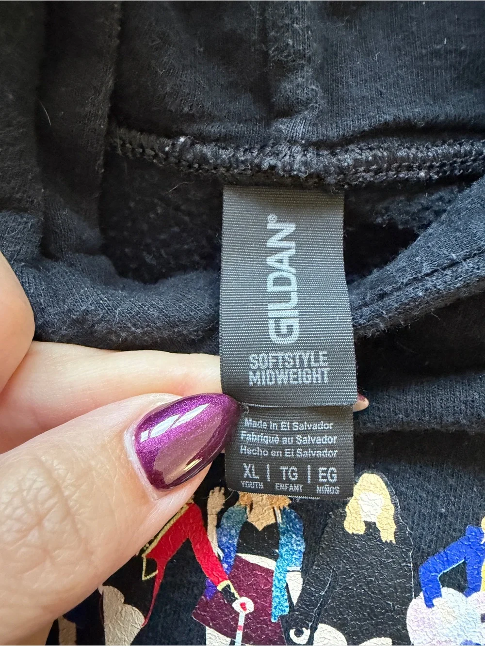 Hoodie with Multicolor Taylor Swift Silhouette Graphic